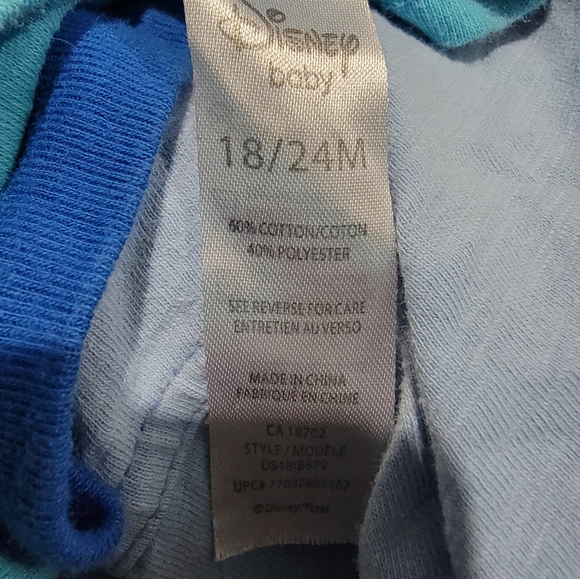 18m to 24m boys toddler shirts summer shorts organic cotton disney - Picture 8 of 8